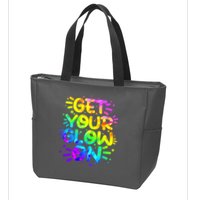 Get Your Glow On Zip Tote Bag