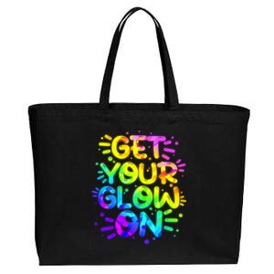 Get Your Glow On Cotton Canvas Jumbo Tote