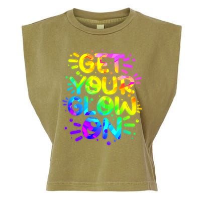 Get Your Glow On Garment-Dyed Women's Muscle Tee