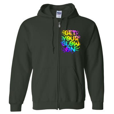 Get Your Glow On Full Zip Hoodie