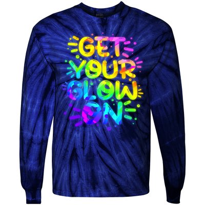 Get Your Glow On Tie-Dye Long Sleeve Shirt