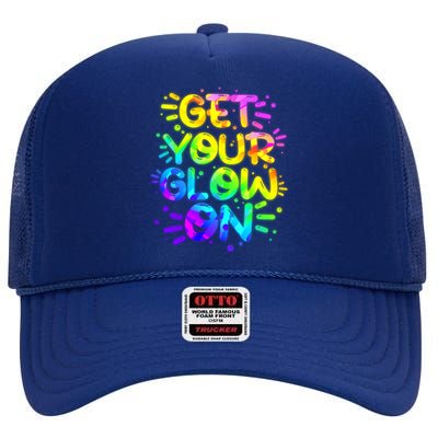 Get Your Glow On High Crown Mesh Back Trucker Hat