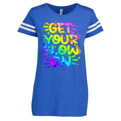 Get Your Glow On Enza Ladies Jersey Football T-Shirt