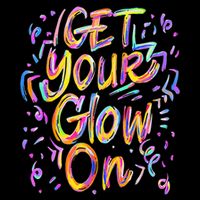 Get Your Glow On Retro Colorful Quote Group Team Tie Dye Backpack