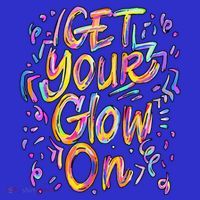 Get Your Glow On Retro Colorful Quote Group Team Tie Dye Kids T-Shirt
