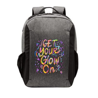 Get Your Glow On Retro Colorful Quote Group Team Tie Dye Vector Backpack