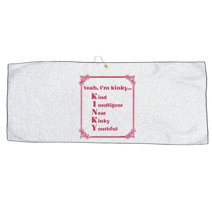 Gotfunny Yeah Im Kinky Kind Intelligent Neat Kinky Youthful Large Microfiber Waffle Golf Towel