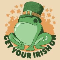 Get Your Irish On St Patricks Day Frog Drawstring Bag