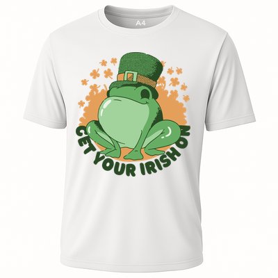 Get Your Irish On St Patricks Day Frog Cooling Performance Crew T-Shirt