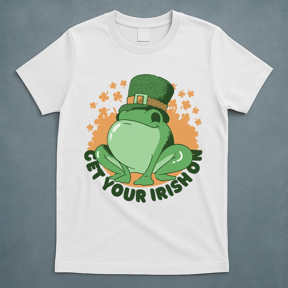 Get Your Irish On St Patricks Day Frog T-Shirt