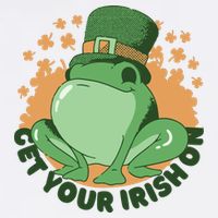 Get Your Irish On St Patricks Day Frog Bucket Hat