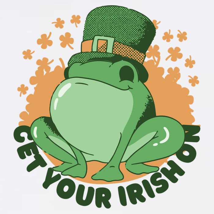 Get Your Irish On St Patricks Day Frog Bucket Hat