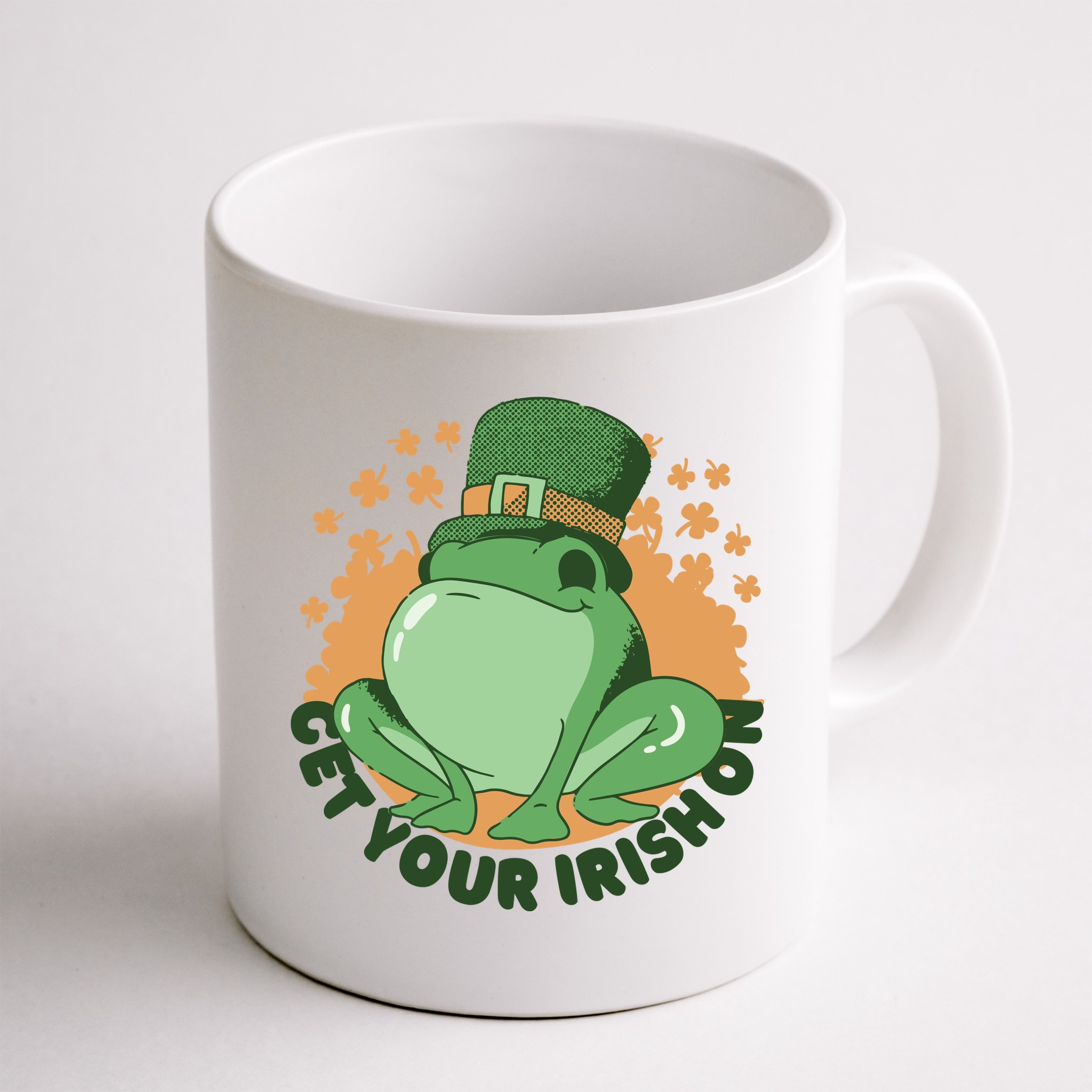 Get Your Irish On St Patricks Day Frog Mug