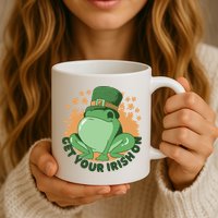 Get Your Irish On St Patricks Day Frog Mug