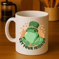 Get Your Irish On St Patricks Day Frog Mug