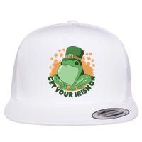 Get Your Irish On St Patricks Day Frog Flat Bill Trucker Hat