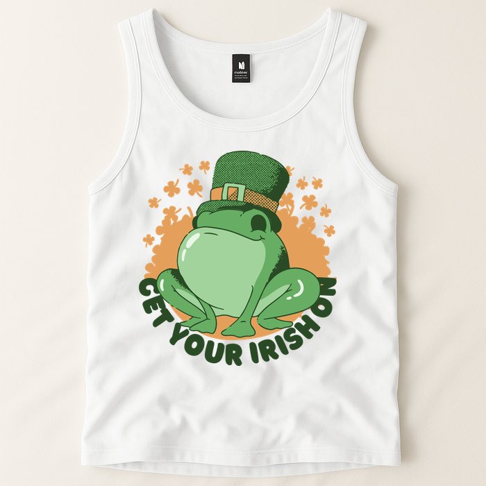 Get Your Irish On St Patricks Day Frog Tank Top