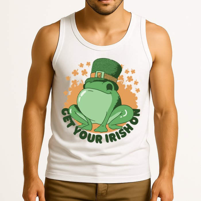 Get Your Irish On St Patricks Day Frog Tank Top