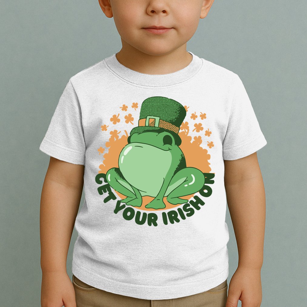 Get Your Irish On St Patricks Day Frog Toddler T-Shirt