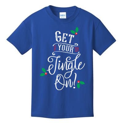 Get Your Jingle On Happy Bubbly Christmas Gift Kids T-Shirt