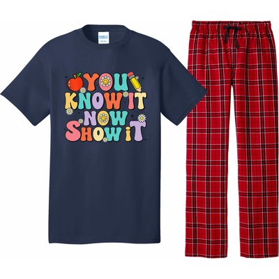 Groovy You Know It Now Show It Test Day Testing Day 2024 Pajama Set