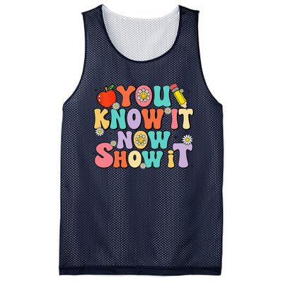 Groovy You Know It Now Show It Test Day Testing Day 2024 Mesh Reversible Basketball Jersey Tank