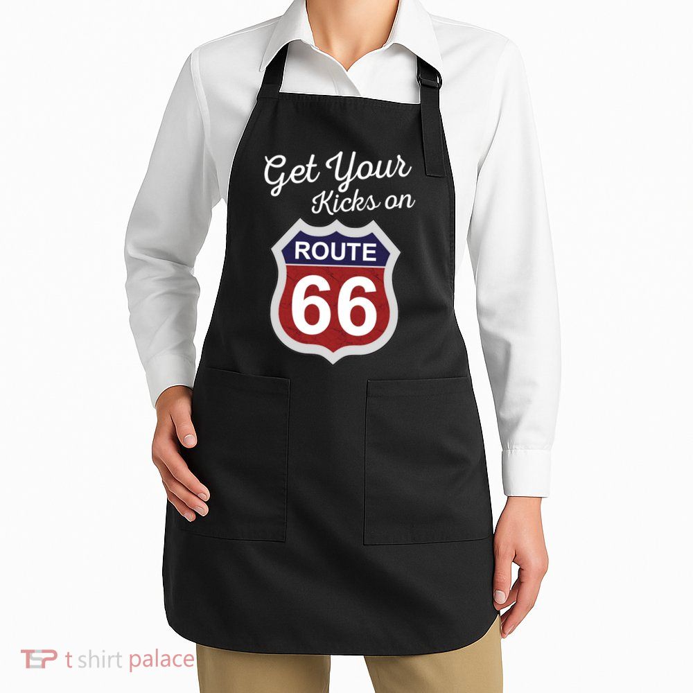 Get Your Kicks Route 66 Distressed 60's Apron