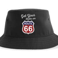 Get Your Kicks Route 66 Distressed 60's Sustainable Bucket Hat