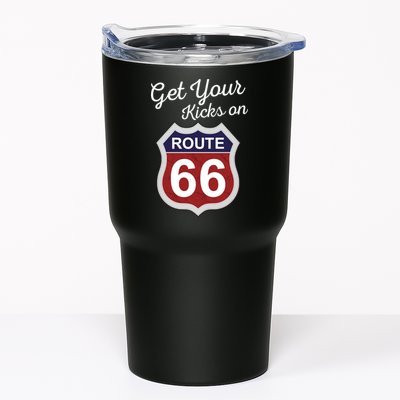 Get Your Kicks Route 66 Distressed 60's Tumbler