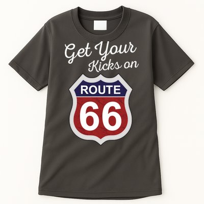 Get Your Kicks Route 66 Distressed 60's Tall T-Shirt