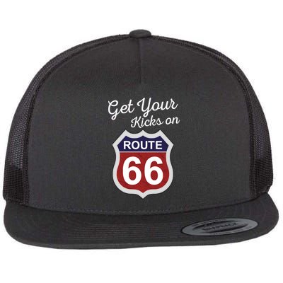 Get Your Kicks Route 66 Distressed 60's Flatbill Hat