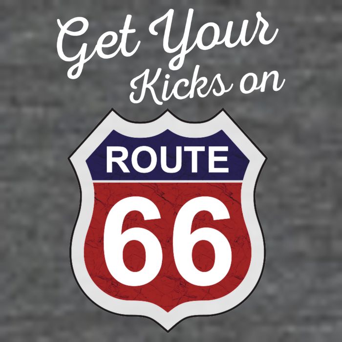 Get Your Kicks Route 66 Distressed 60's Sustainable Beanie