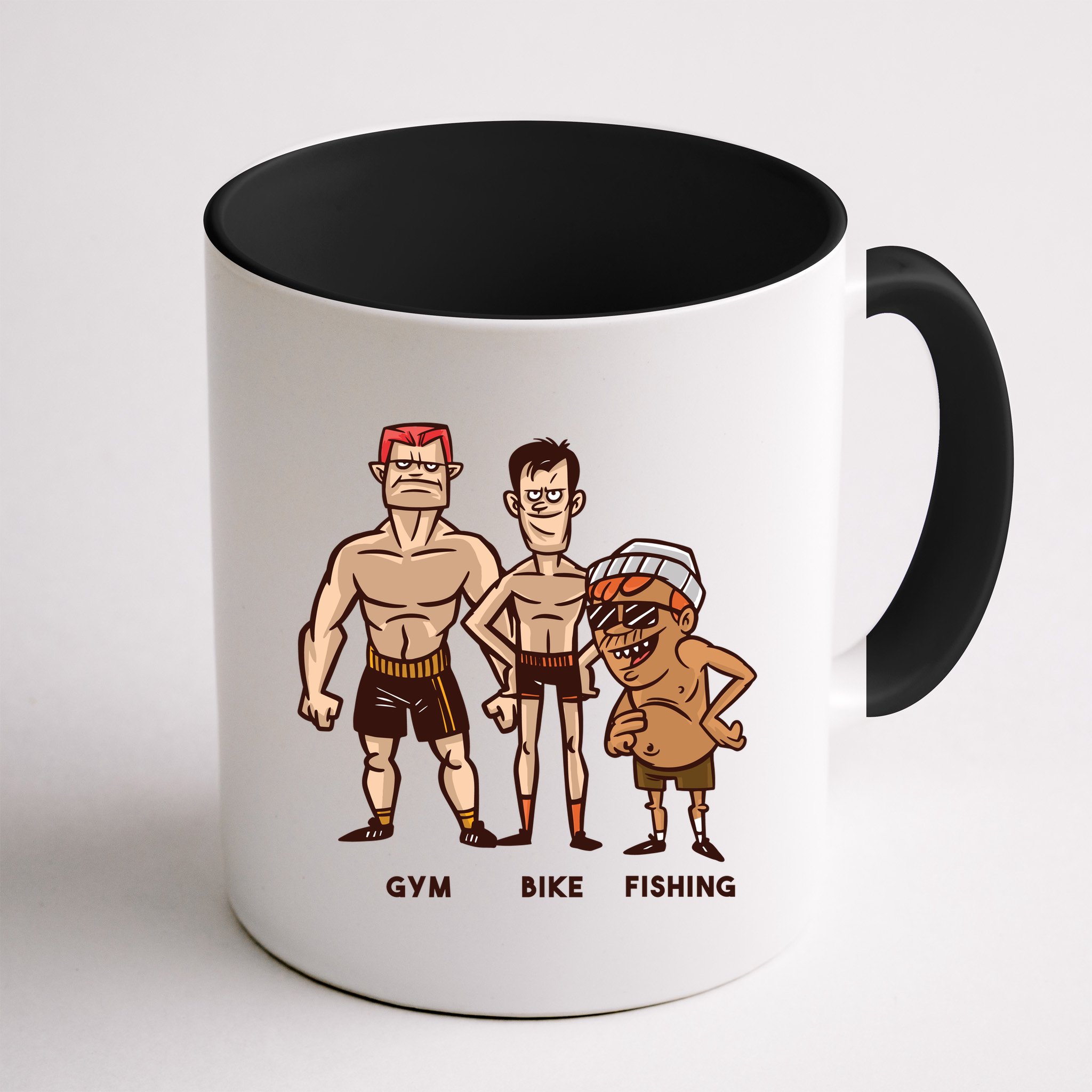 Gym Bike Fishing Funny Mug
