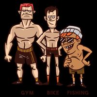 Gym Bike Fishing Funny Mug