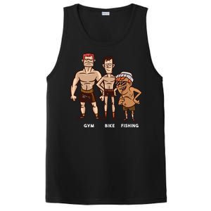 Gym Bike Fishing Funny PosiCharge Competitor Tank