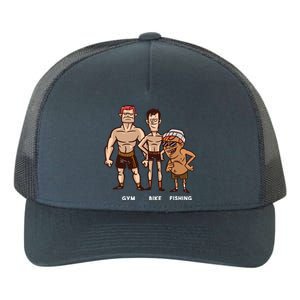 Gym Bike Fishing Funny Yupoong Adult 5-Panel Trucker Hat