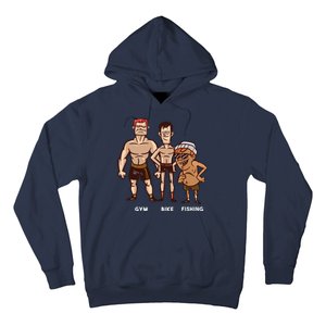 Gym Bike Fishing Funny Hoodie