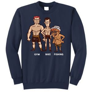 Gym Bike Fishing Funny Sweatshirt