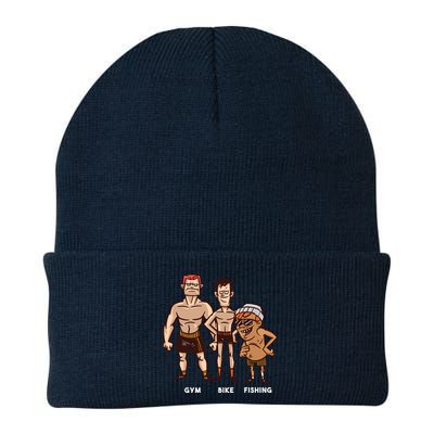 Gym Bike Fishing Funny Beanie