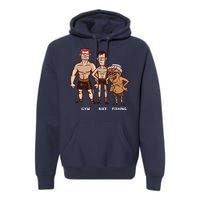 Gym Bike Fishing Funny Premium Hoodie