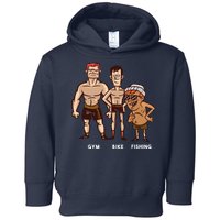 Gym Bike Fishing Funny Toddler Hoodie