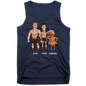 Gym Bike Fishing Funny Tank Top