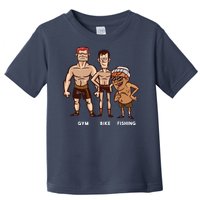 Gym Bike Fishing Funny Toddler T-Shirt