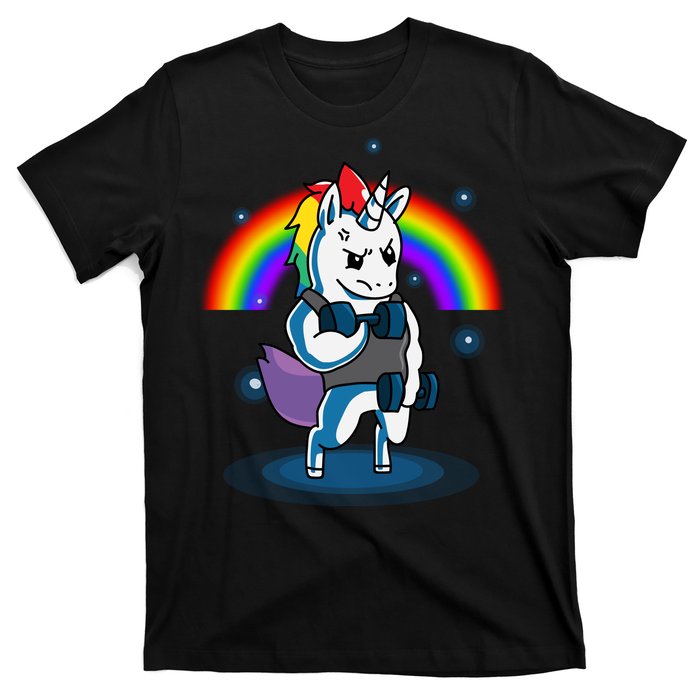 Gym Unicorn Weightlifting T-Shirt