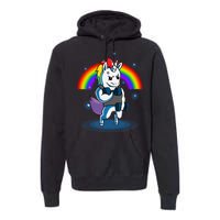 Gym Unicorn Weightlifting Premium Hoodie