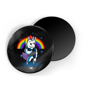 Gym Unicorn Weightlifting Magnet