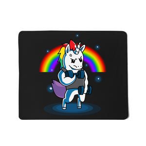 Gym Unicorn Weightlifting Mousepad