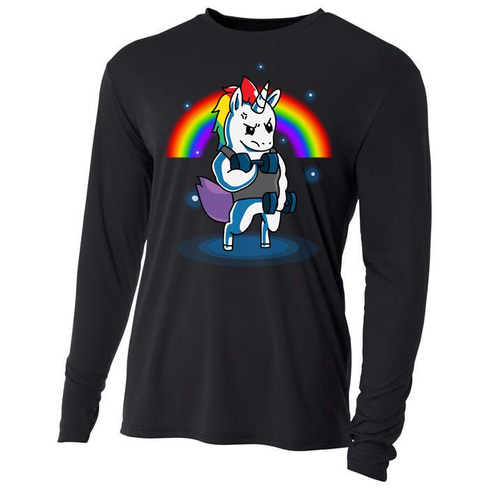 Gym Unicorn Weightlifting Cooling Performance Long Sleeve Crew