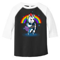 Gym Unicorn Weightlifting Toddler Fine Jersey T-Shirt