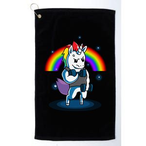 Gym Unicorn Weightlifting Platinum Collection Golf Towel